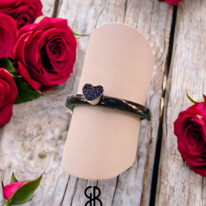 Anello in ceramica cuore